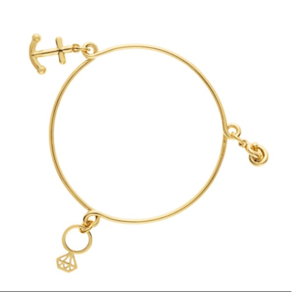 Kate Spade Bridal Anchor Charm Bracelet